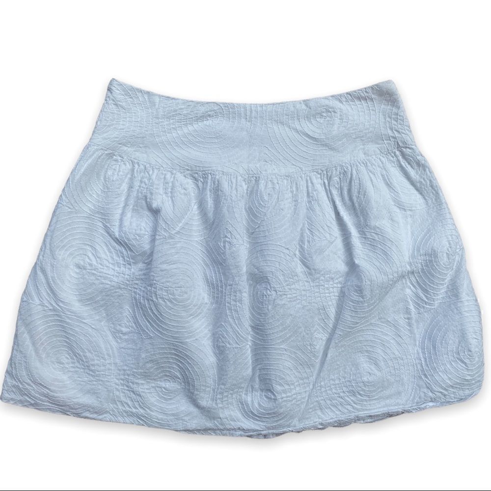 Gap Factory White Embroidered Mini Skirt